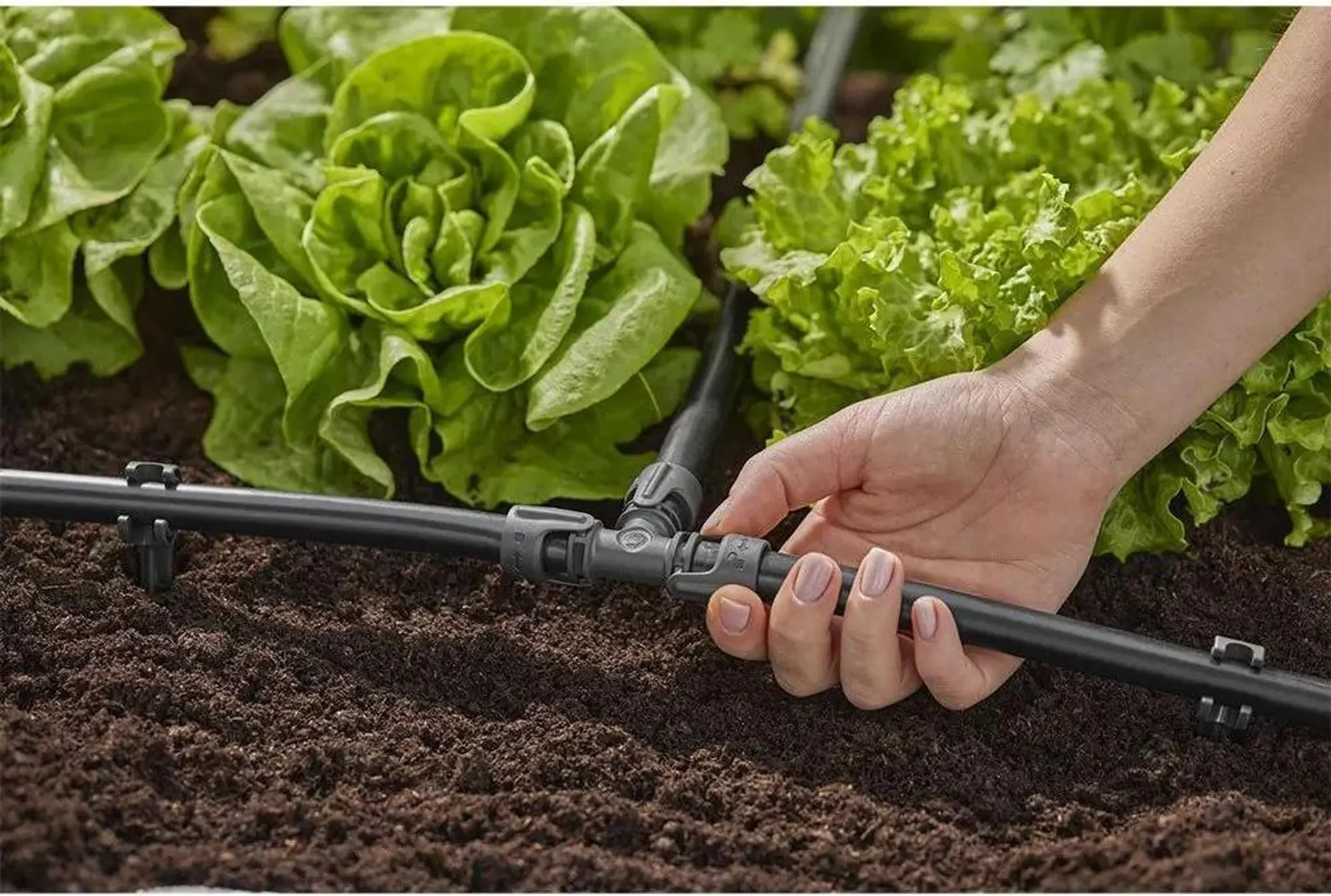 GARDENA 13 mm T-Stück mit Außengewinde – 5er-Pack, UV-beständig, frostsicher